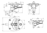 275021-90 Locking Vector T-Handle Latch